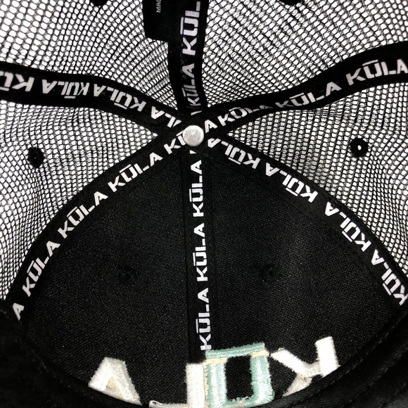 KULA HAT CAP SNAPBACK ADJUSTABLE BLACK ONE SIZE FITS MOST EMBROIDERED OSFM - Picture 11 of 12